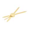 Compass Eyebrow Ruler Adjustable Accurate Positioning Stainless Steel Material Gold Compass Design Brow Measuring Tool