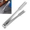 Ice Tong Stainless Steel Small Cube Serving Appetizers Tong Kitchen Clip with Teeth for Party