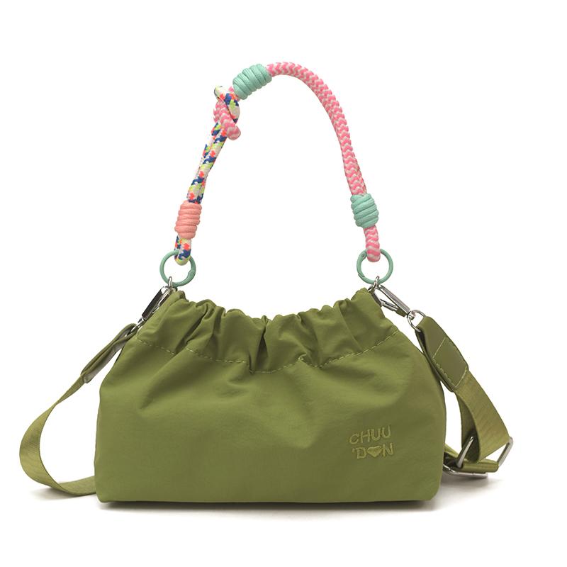 Casual Fashion Women Single Shoulder Crossbody Bag 2026 New Style Nylon Dumpling Shape Mobile Phone Bag Commuting Small Backpack