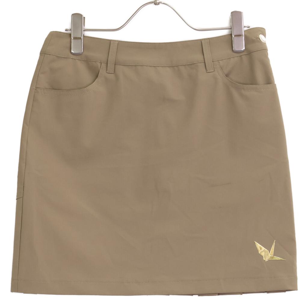 1piu1uguale3 [GOLF] GSP046 Brown Pleated Mini Skirt skirt 2 BrownUsed