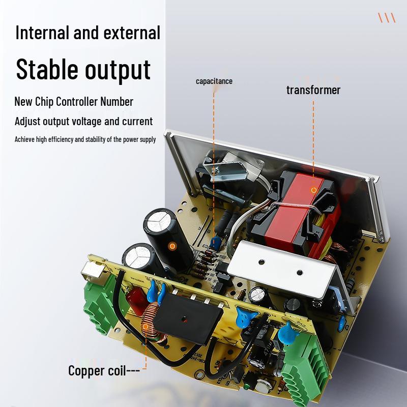 380V DIN Rail Switching Power Supply, WDR-120W, 24V for Cabinet Rails