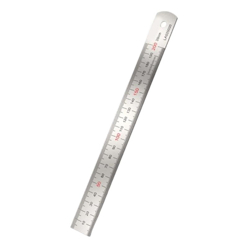 Professional 2Cr13 Steel Measuring Ruler Tool Having Two Measurement Systems For Woodworking And Design Applications