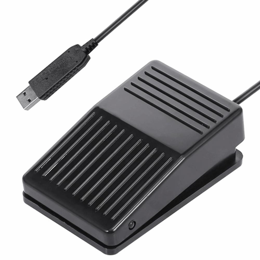 USB Foot Pedal Single Gaming Foot Controller Compact Foot Pedal Switch Video Game Control