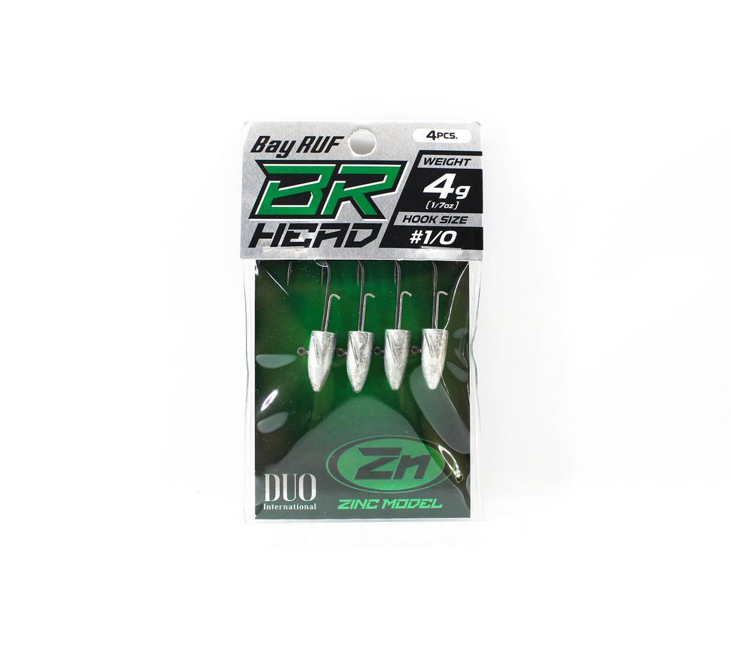 DUO Jig Head BR Head Zinc Size 1/0 4 Grams 4 Pcs (0664)
