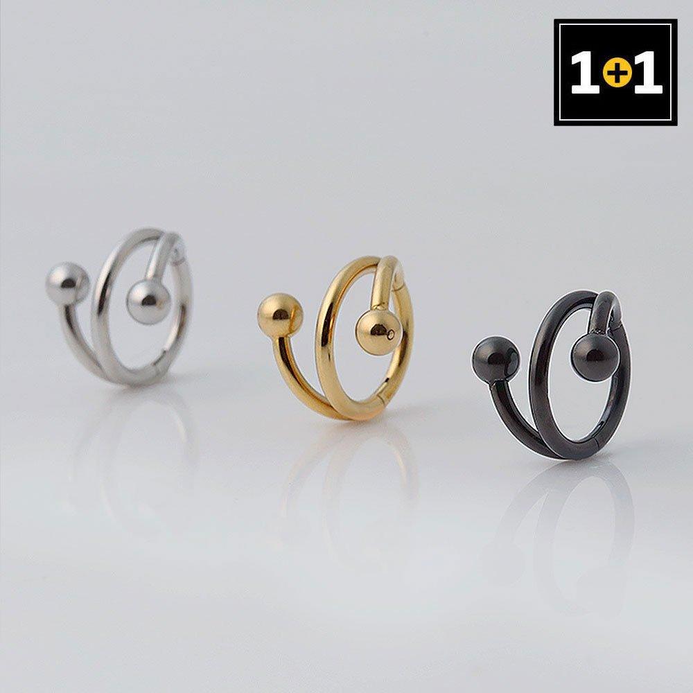 

(1+1) Fashion Barbell Piercing One Side Sale Silver
