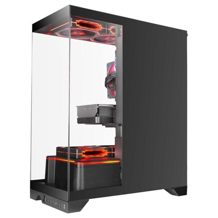 Boîtier Gaming ATX - MARS GAMING - MC-PRISMA - Triple Verre Trempé - ARGB - Double Chambre - Noir