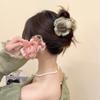 Korean Style Simulation Flower Hair Claw Cloth Flower Claw Clip Creative Rose Shark Clip  Women