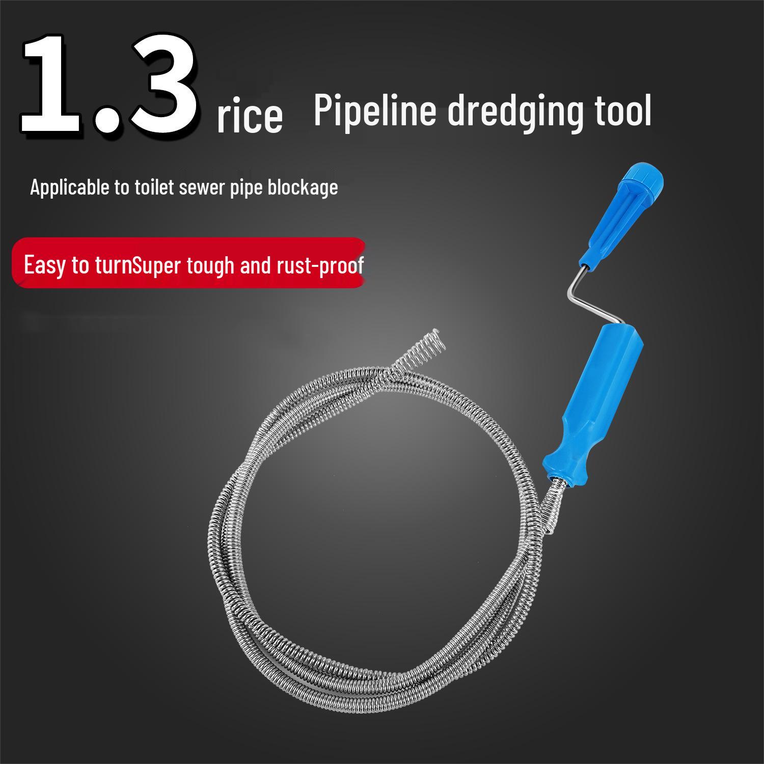 

Инструмент ручного привода для прочистки труб и канализации с проволокой из пружинной стали для туалетов и кухонь