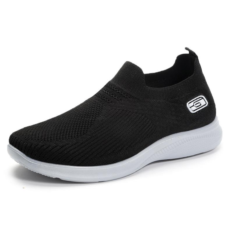 Spring and Summer New Fly-woven Mesh Shoes Women's Breathable One-pedal Lightweight Casual Low-top Shoes Direct Sales