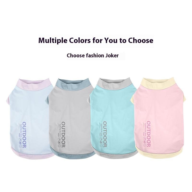 Cooling Breathable Two-Tone Dog Summer Coat Jacket for Bichon Schnauzer Puppy Small Dogs And Cats Wholesale Pet Clothing