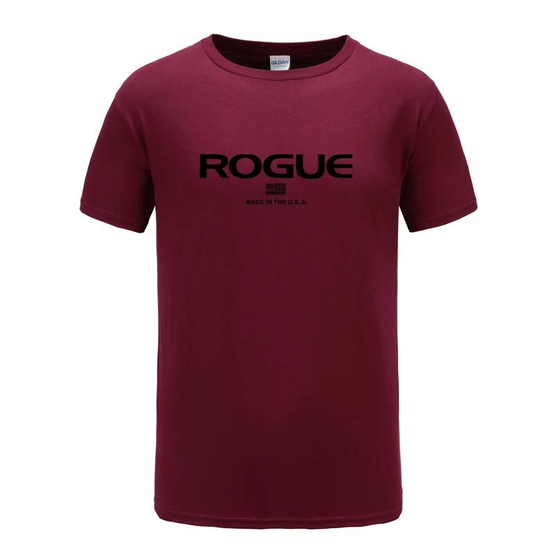 Rogue Fitness Custom Print T-Shirt for Casual Crew Neck Short-Sleeve Fashion Summer T-Shirts Tops Regular and Oversize Te