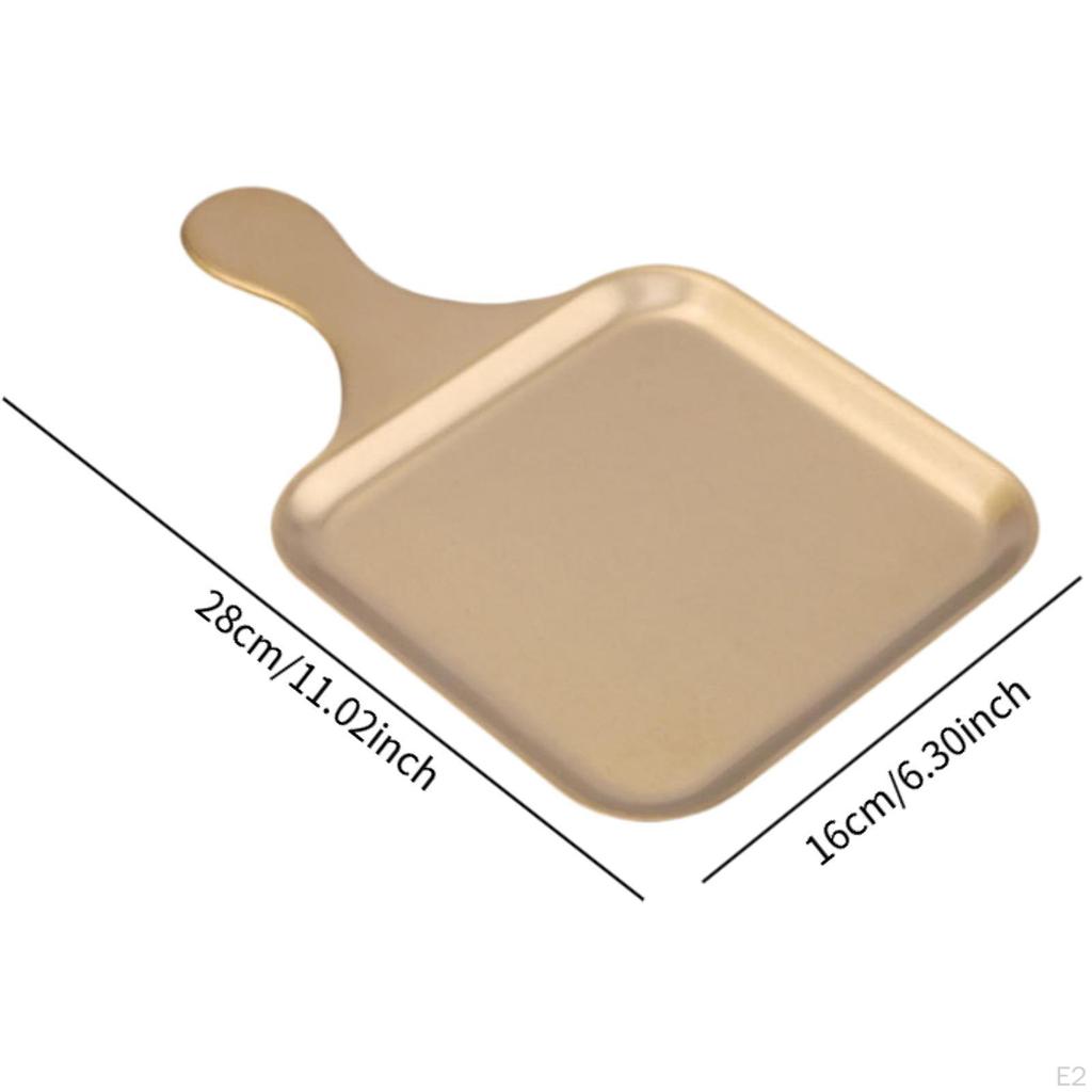 Cake Tray Serving with Handle Creative Decorate Multipurpose Snack Plate Decorative
