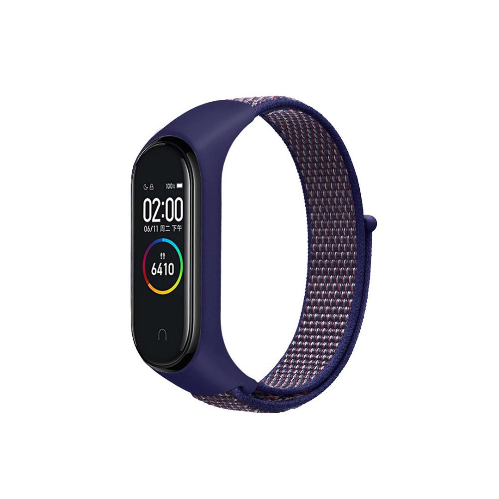 Nylon Schlaufenarmband für Xiaomi Mi Band 9 8 Geflochtenes Verstellbares Ersatz-Uhrenarmband Sportarmband für Mi Band 8 7 6 5 4 3 Armband