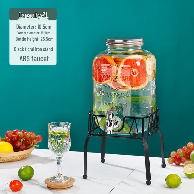 Cola Beverage Bucket with Faucet - Ideal for Lemon Juice, Fruit Tea, Cocktails, and Cold Water