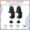 2025 Trend 2 Pcs Office Desk Divider Clamp Privacy Screen Clip Holder Bracket Screen Baffle Clamp Partition For Table Clamp