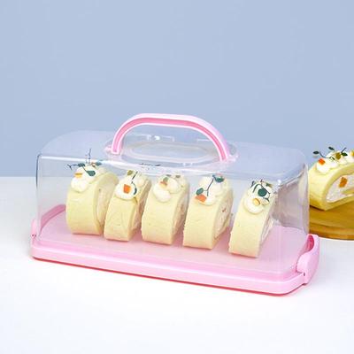 Reusable Rectangular Cake Roll and Towel Tote Box