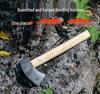 Mason's Hammer Set: Square and Flat Head, Pointed Head, Forged Iron, Round Head for Mining.