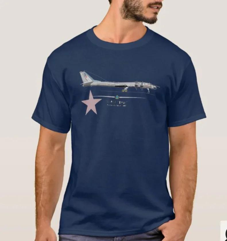 Russian Tu95 Bear Longrange Strategic Bomber TShirt Summer Cotton Short Sleeve ONeck Mens T Shirt New S3XL