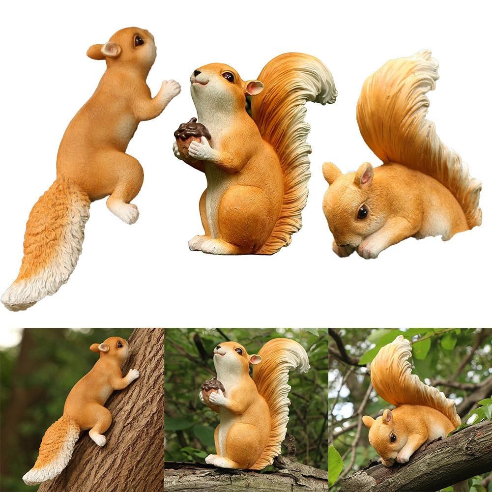 Gartendekoration Eichhörnchen-Statue Naturfreund Dekor