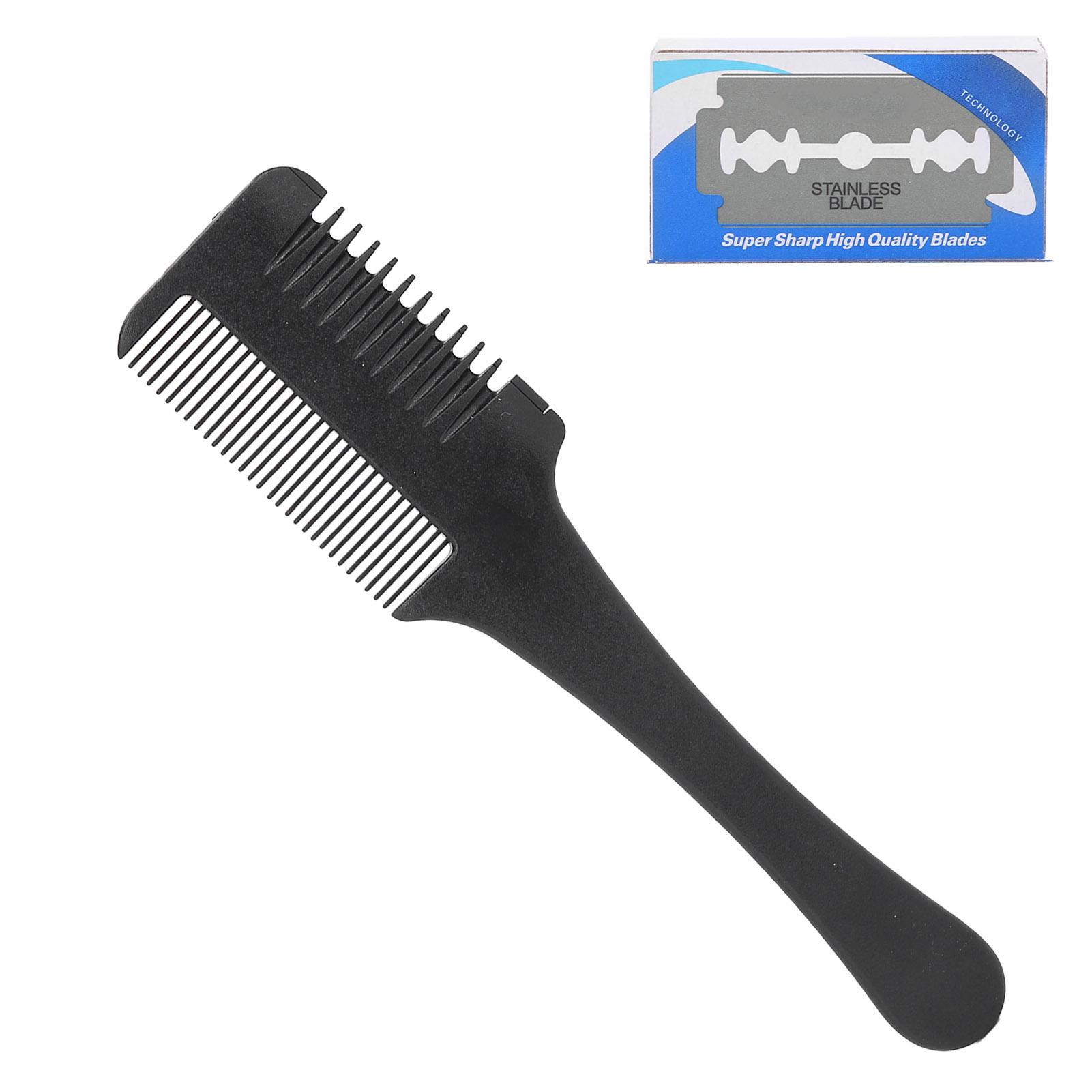 

Расческа-бритва для волос, съемные лезвия с двойным лезвием, профессиональная расческа для прореживания волос для DIY