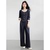 Xin Fei Yu Women's Elegant Denim-Look Two-Piece Set