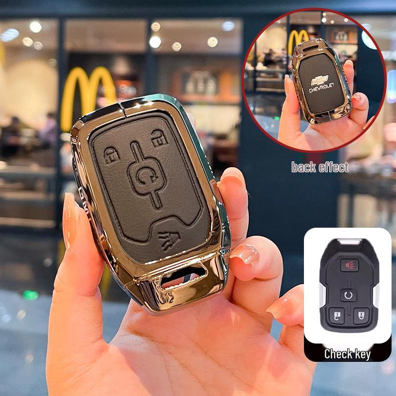 Chevrolet K5 Trax Cruze Sleuteletui - Star Milesuo Metalen Gesp Volledige Dekking Shell
