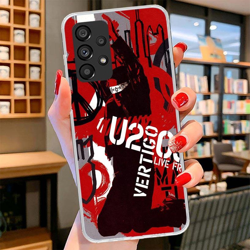 Band U-U2 Rock Phone Case For Samsung Galaxy A12 A22 A32 A52 A72 A02S Phone Case Note 20 Ultra 10 S10 Plus A51 A71 A50S A20S A10