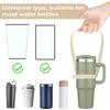 Leeseph Water Bottle Sling Bracket, Silicone Water Bottle Holder with Adjustable Shoulder Strap for Walking, Hiking,Traveling