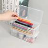 Large-Capacity Plastic Pencil Case for Office and School Supplies