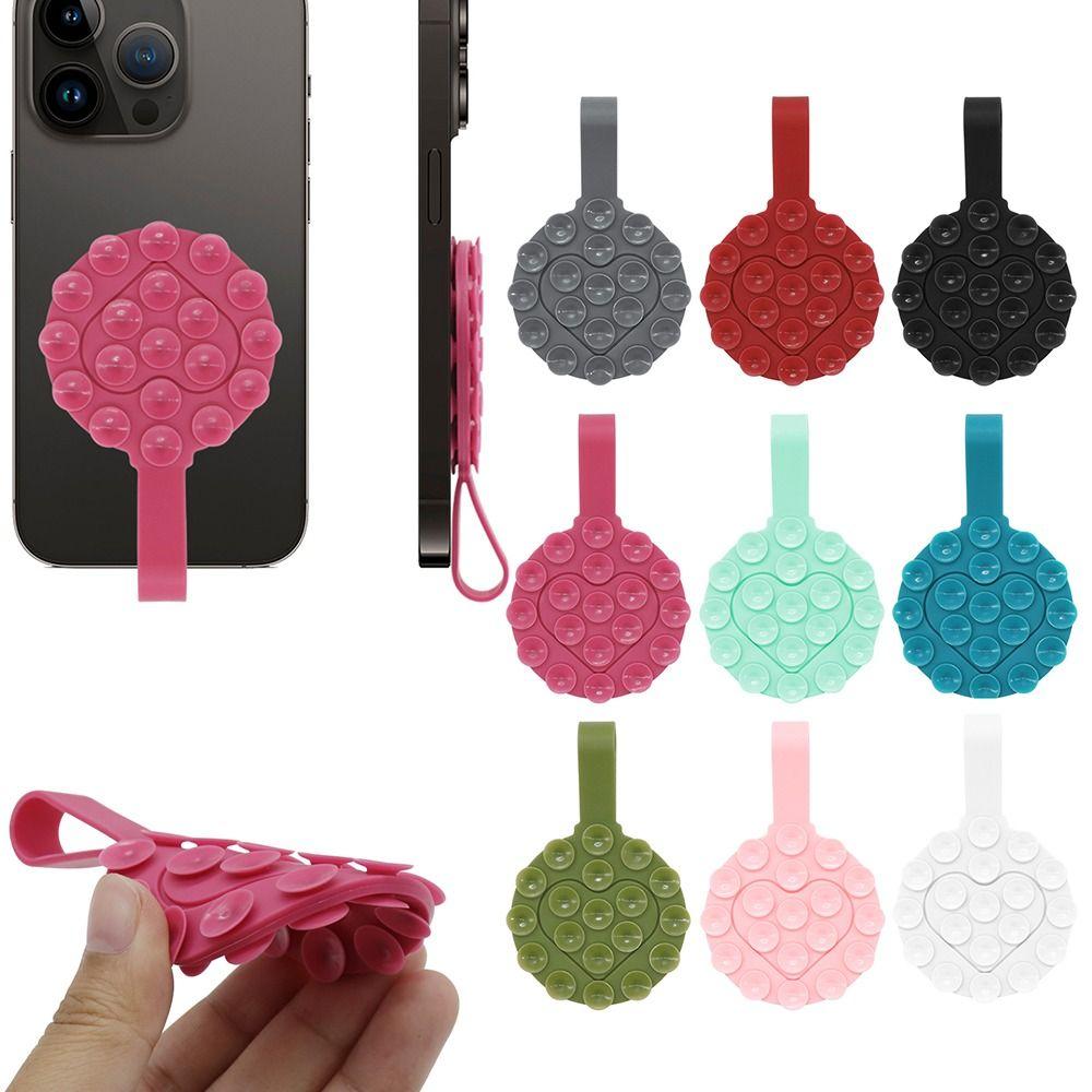 

Багатофункціональна силіконова присоска Міцна силіконова гумова присоска Нова підставка для мобільних телефонів рожевий