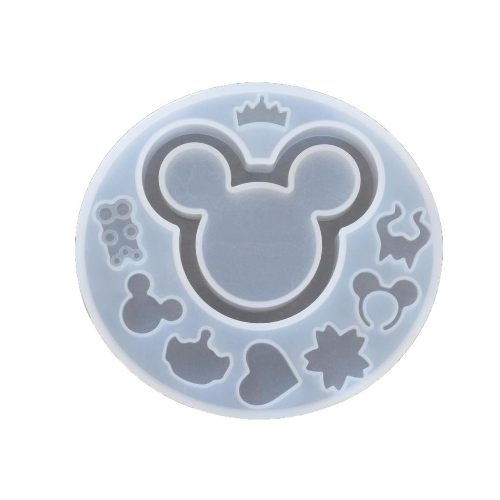 MYmama Silicone Shaka Shaka Animal Cute Bear UV Resin Handmade Mold, Motif, Shaker, Resin, Resin, LED, Keychain, Liquid, (3173-2)