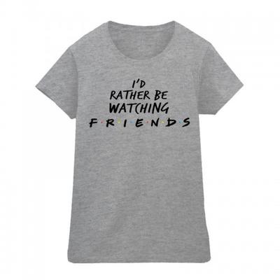 Womens/Ladies Rather Be Watching Cotton T-Shirt