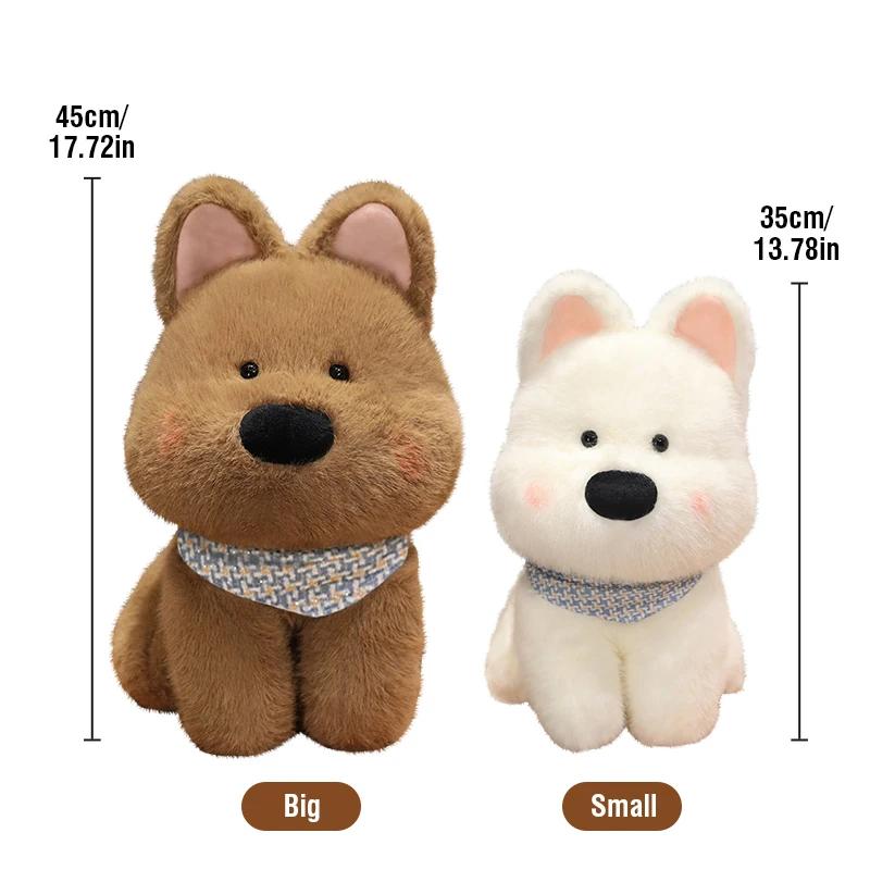 35/45CM Plush Toys Plushie Cute West Highland Puppy Kawaii Stuffed Animals Dog Doll Toys for Girl Children Christmas Gifts Kids