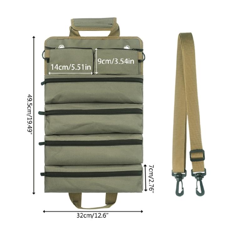 Tool Roll Bag Tool Roll Up Pouch Bag Tools Tote Bag Pockets Tool Pouch Sling