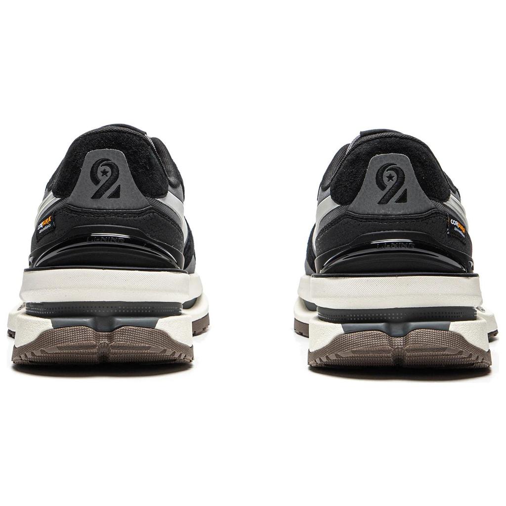 New LiNing Zhengrong Cushioning Anti Slip And Wear Resistant Balance Rebound Low Top Casual Shoes Unisex Black Gray AGCU165-1