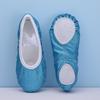 Girls' Sequin Rainbow Ballet Shoes with Soft Cat Paw Soles for Dance Practice & Performance