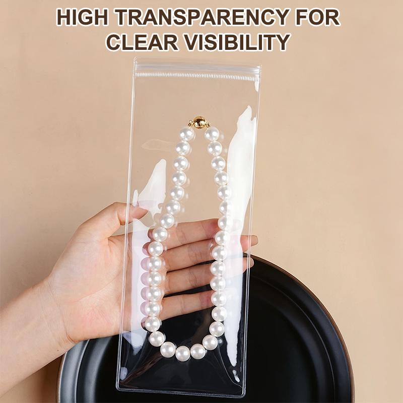 10/20 ks Průhledné PVC sáčky na šperky Taštičky Antioxidační úložný sáček Na náušnice Náhrdelník Náramek Display Balicí sáček