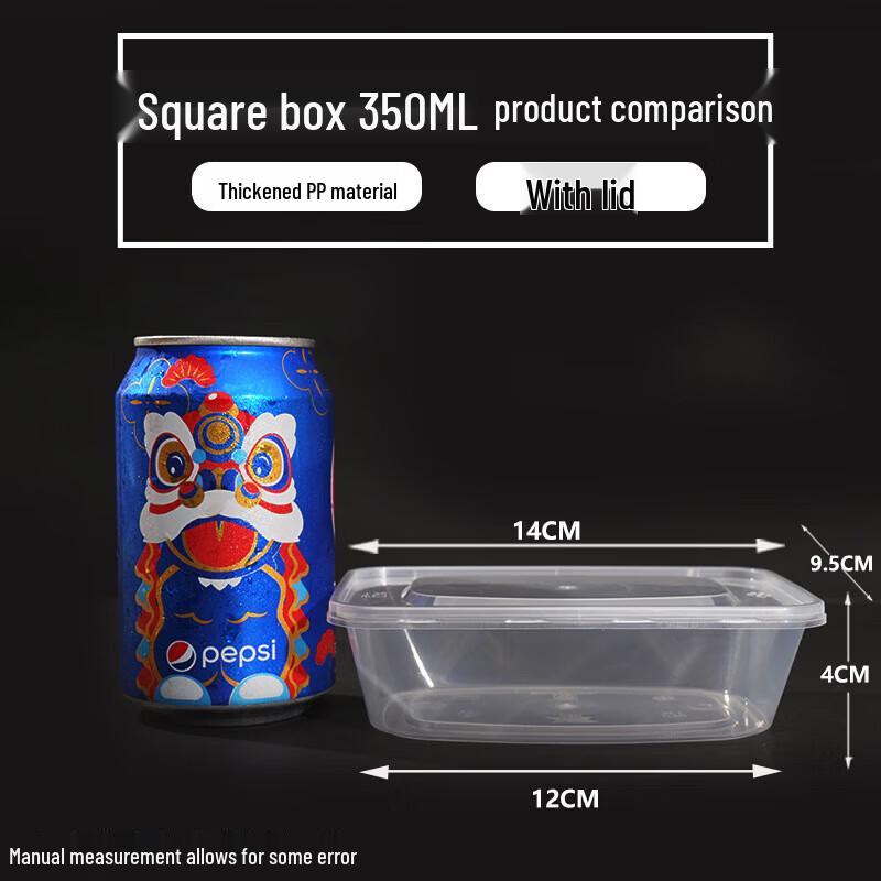Disposable Transparent Meal Prep Containers
