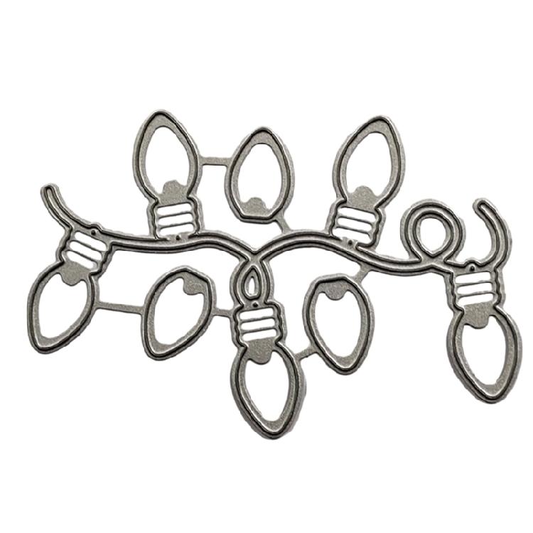 Christmas Light Die Cuts Embossing Stencils Leaf Metal  Cutting Dies Stencils for Album Cards Photo Decorations