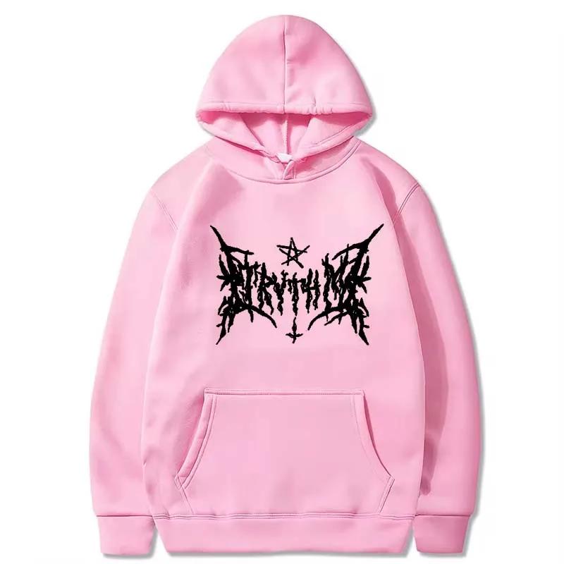 Fashion Women's Long Sleeves Hoodies Women Streetwear Gothic Winter Y2k Hooded Sweatshirt Casual Loose Woman Clothes Punk Tops