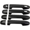 Carbon Fiber Style Exterior Side Door Handles Cover Trim Accessories for 2018-2025 Subaru Crosstrek,2019-2024 Ascent/Forester,2017-2025