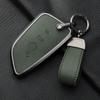 Aluminium Alloy Goatskin Car Key Case Cover For Bmw 1 3 5 7 Series X1 X3 X5 X7 F20 F48 F15 F16 G20 G28 G22 G23 G30 G12 Keychain
