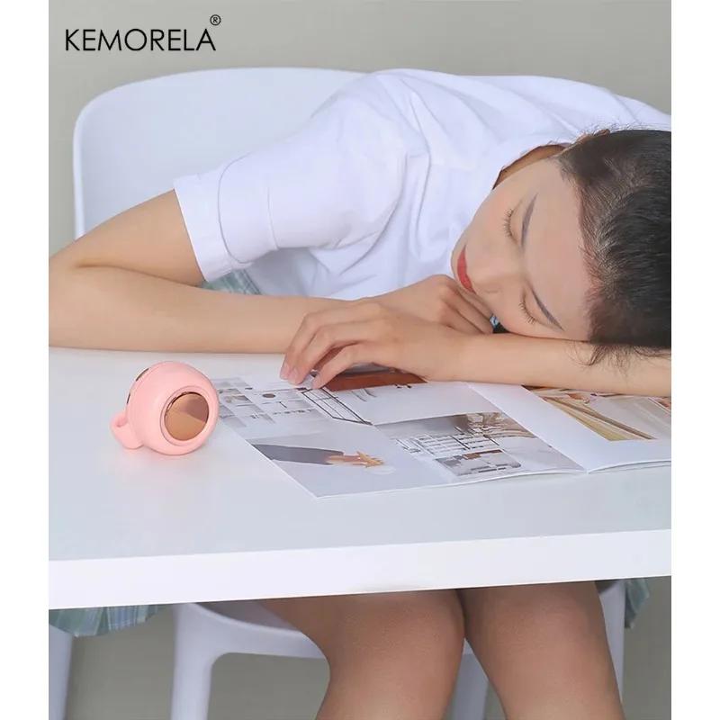 Whirlwind Leafless Fan With Portable Button Design USB Charging Silent Portable Mini Fan For Home And Outdoor Travel