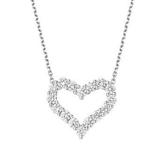Japanese and Korean Sweet Heart Necklace - Women's Heart-Shaped Clavicle Chain, Stainless Steel
