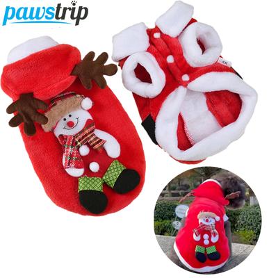 Christmas Dog Clothes New Year Pets Dogs Clothing for Small Medium Xmas Dogs Dog Hoodies Coat Chihuahua Yorkie Clothes
