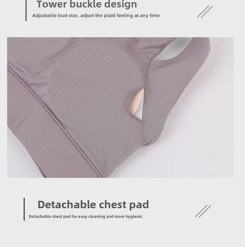 Sutien sport rezistent la șocuri pentru damă: Sutien Yoga & Alergare Stil Vest