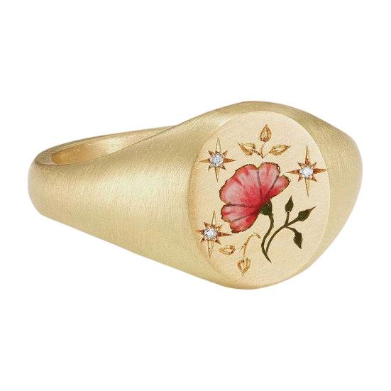 Butterfly Heart Pattern Versatile Finger Ring Titanium Steel 1 Pc