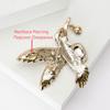 New Rhinestone Hummingbird Brooches for Women Unisex Glass Animal Pins Event Party Backpack Decoration Clothes Accessories