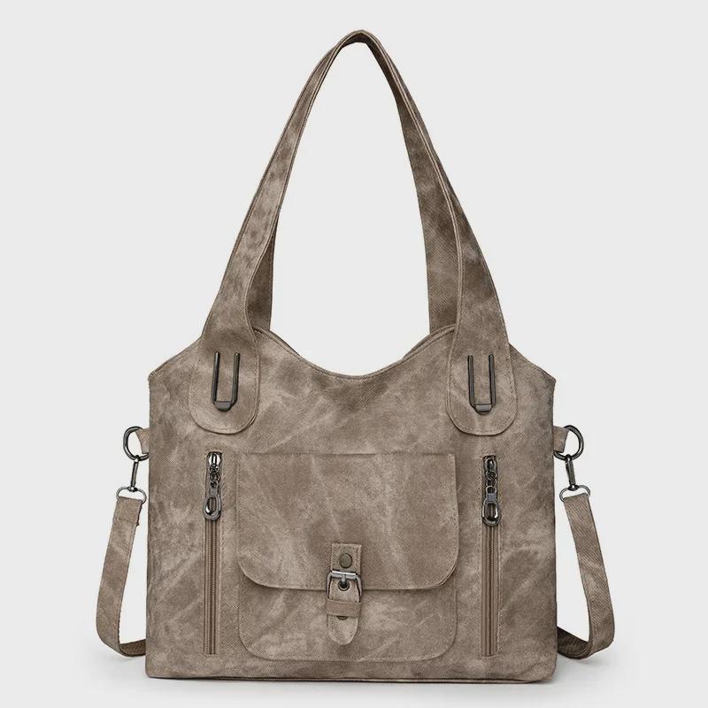 Women's Large Capacity Retro Shoulder Messenger Handbag