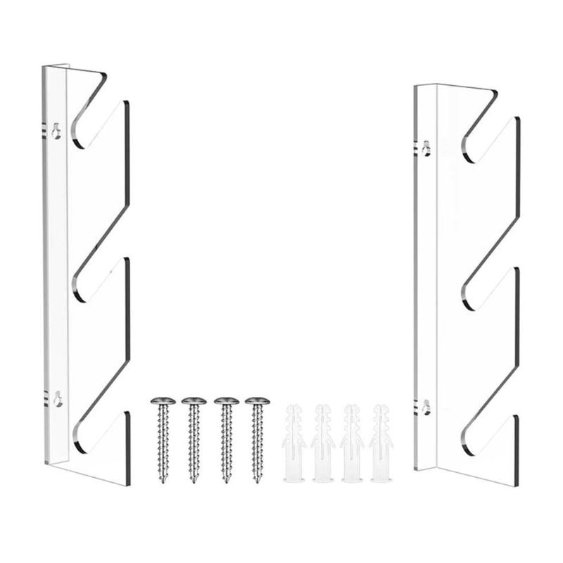 

Clear 3 Layer Skateboard Shelf Organizer Indoor Skateboard Wall Mount Bracket Snowboard Storage Rack Easy to Use 1